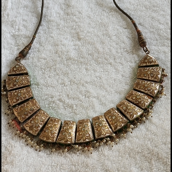 Double Sided Handcrafted vintage necklace - Picture 6 of 10